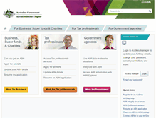 Tablet Screenshot of abr.gov.au